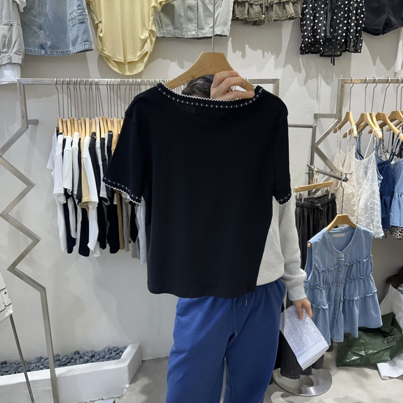 HIPTIQUE韓國東大門直郵女裝新品休閑人氣職業26春夏時尚T恤HIPTIQUET恤