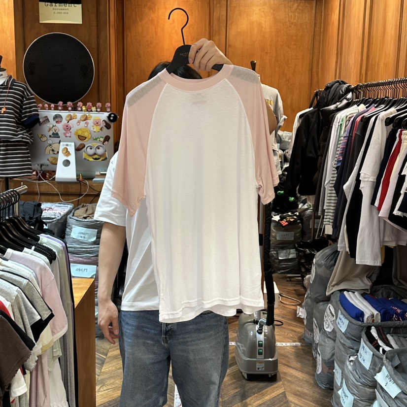 GARMENT-P韓國代購女裝新款職業熱賣人氣休閑時尚T恤插肩袖GARMENTT恤圖色1