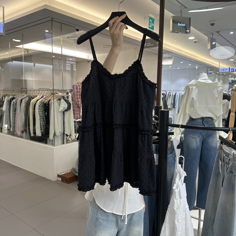 BETHEL韓國直郵實拍女裝新款推薦熱賣休閑職業26春夏吊帶背心BETHEL吊帶/背心圖色2