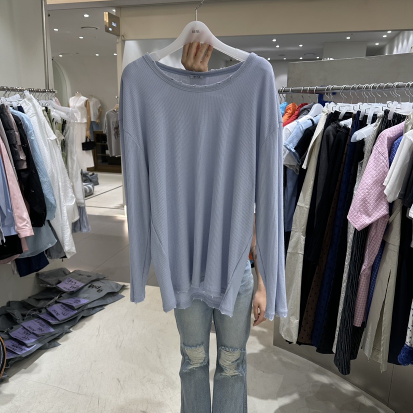 BENE韓國直郵實拍女裝新款推薦熱賣26春夏時尚人氣長袖T恤BENE長袖T恤圖色2