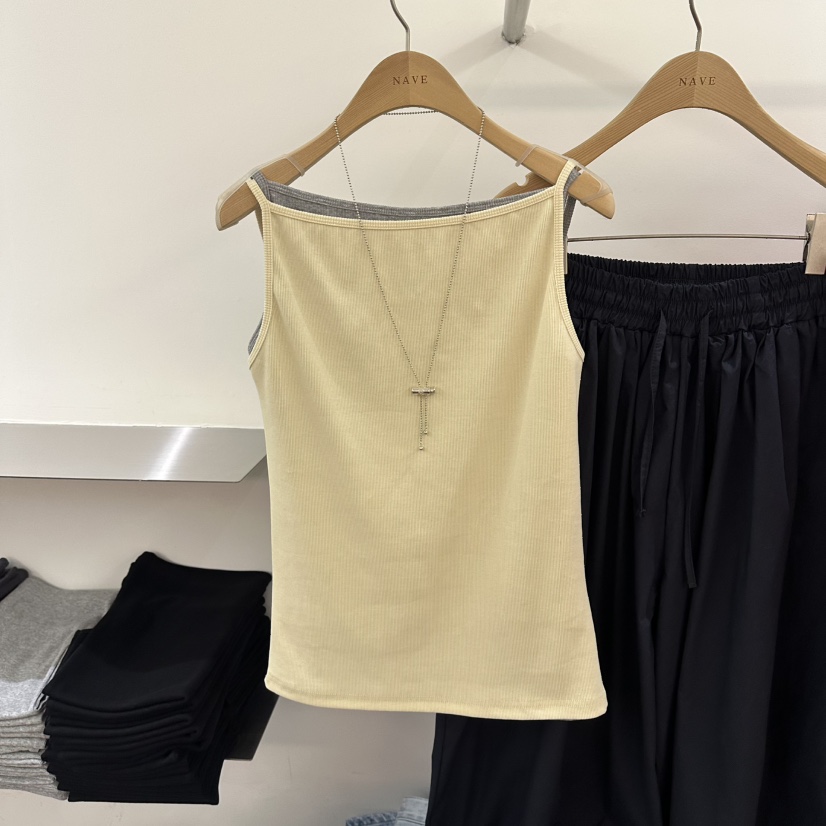 NAVE韓國直郵實拍女裝新品休閑熱賣26春夏職業人氣吊帶背心NAVE吊帶/背心圖色1