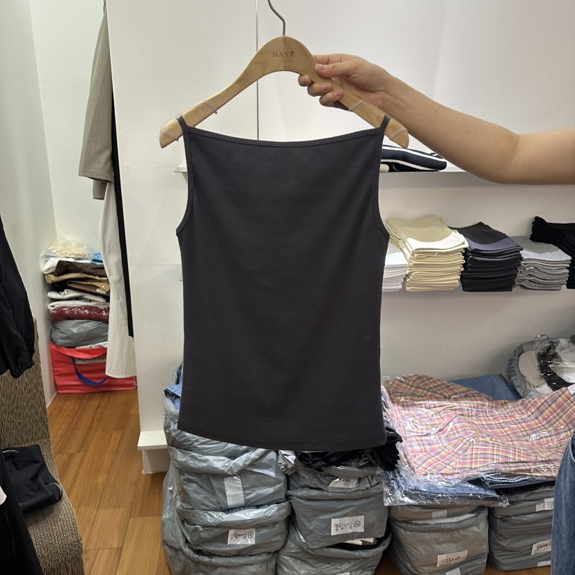 NAVE韓國直郵實拍女裝新品休閑熱賣26春夏職業人氣吊帶背心NAVE吊帶/背心圖色5墨色