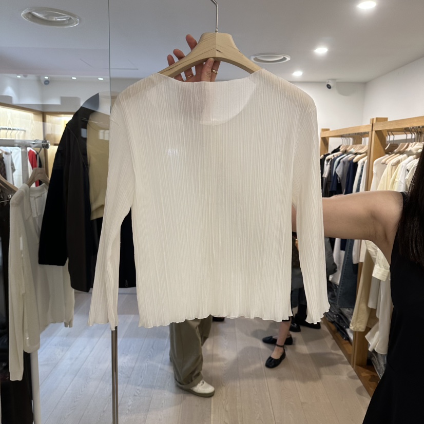 ROUNDER韓國東大門代購女裝新品26春夏推薦針織衫褶裥紐扣ROUNDER針織衫