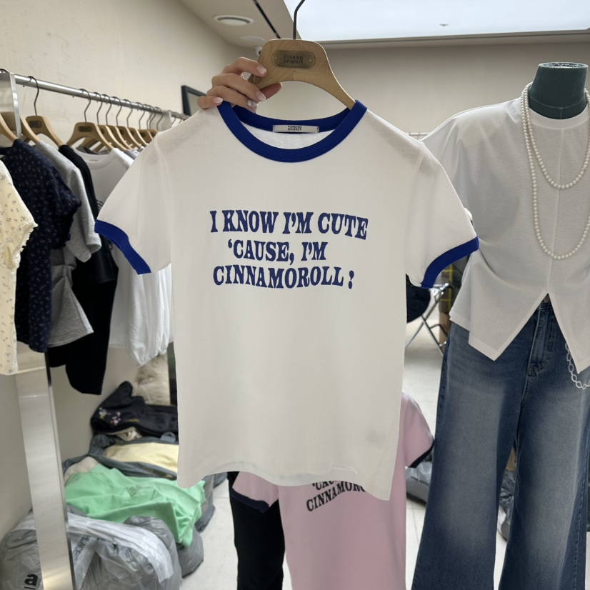 FORMING-P韓國東大門直郵女裝新款職業推薦休閑T恤插肩袖FORMING-PT恤圖色1