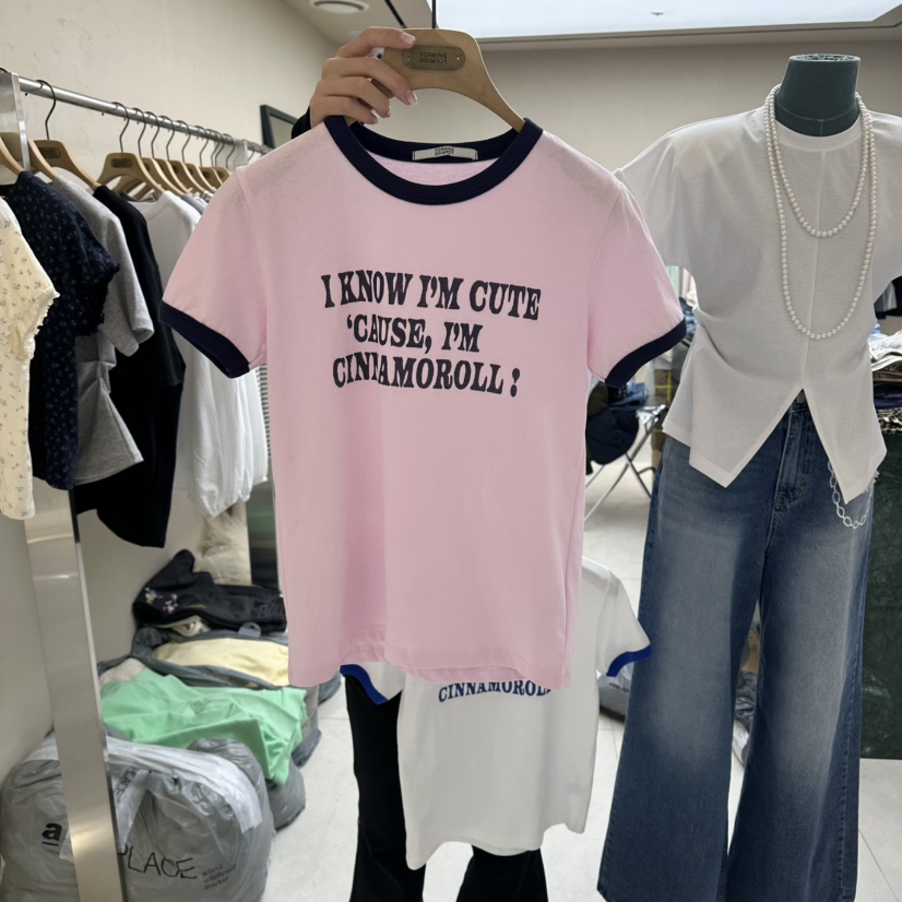 FORMING-P韓國東大門直郵女裝新款職業推薦休閑T恤插肩袖FORMING-PT恤圖色2