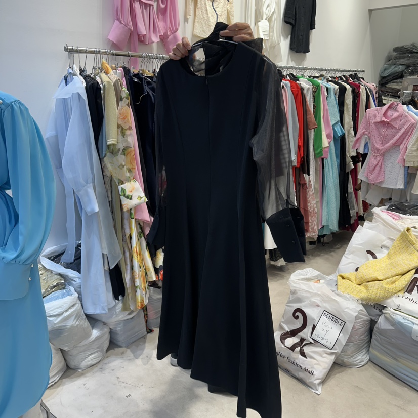 SENSIBLE-S韓國直郵實拍女士新款推薦職業熱賣連衣裙含腰帶SENSIBLE連衣裙