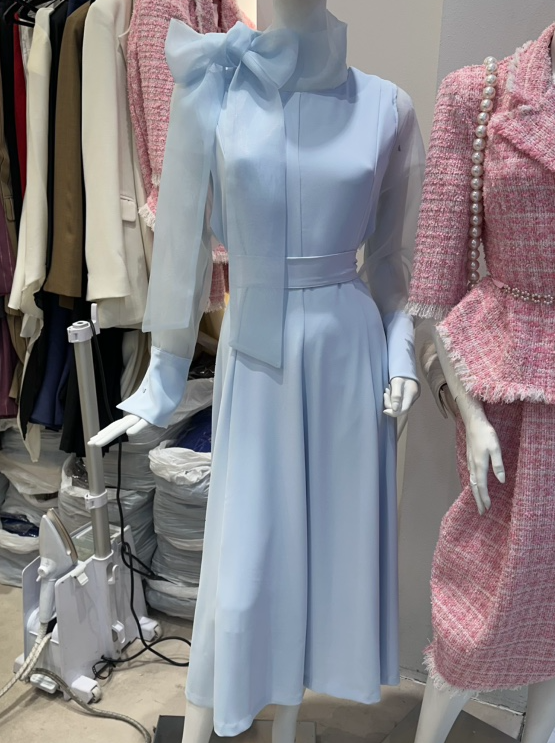 SENSIBLE-S韓國直郵實拍女士新款推薦職業熱賣連衣裙含腰帶SENSIBLE連衣裙圖色2