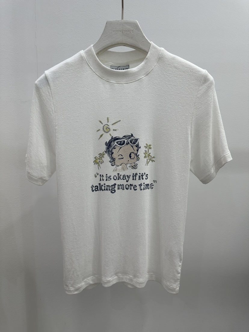 VISUAL SPACE/PAGE92/FLEISCHER韓國代購女裝新款26春夏T恤VISUAL SPACE/PAGE92/FLEISCHERT恤圖色1