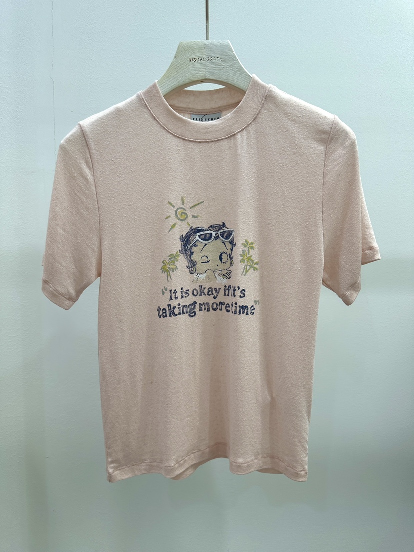 VISUAL SPACE/PAGE92/FLEISCHER韓國代購女裝新款26春夏T恤VISUAL SPACE/PAGE92/FLEISCHERT恤圖色2