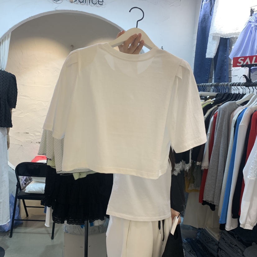 OZ韓國東大門直郵女士新品熱賣推薦休閑人氣時尚職業26春夏T恤OZ.ounceT恤