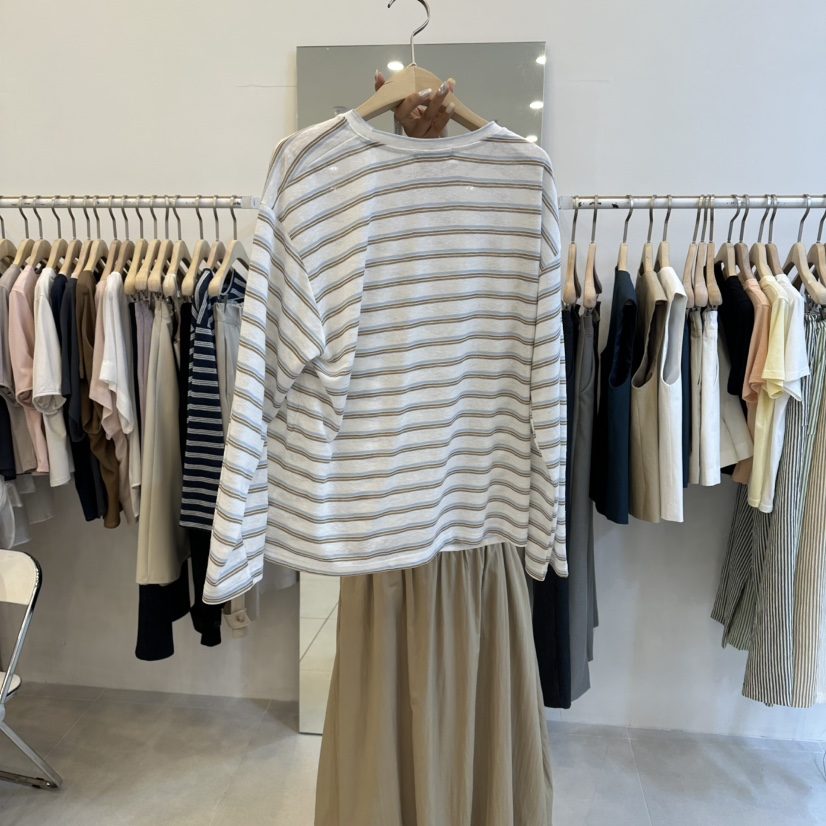 FUNNY POWDER韓國東大門直郵女士新品熱賣推薦26春夏長袖T恤THE FUNNY長袖T恤