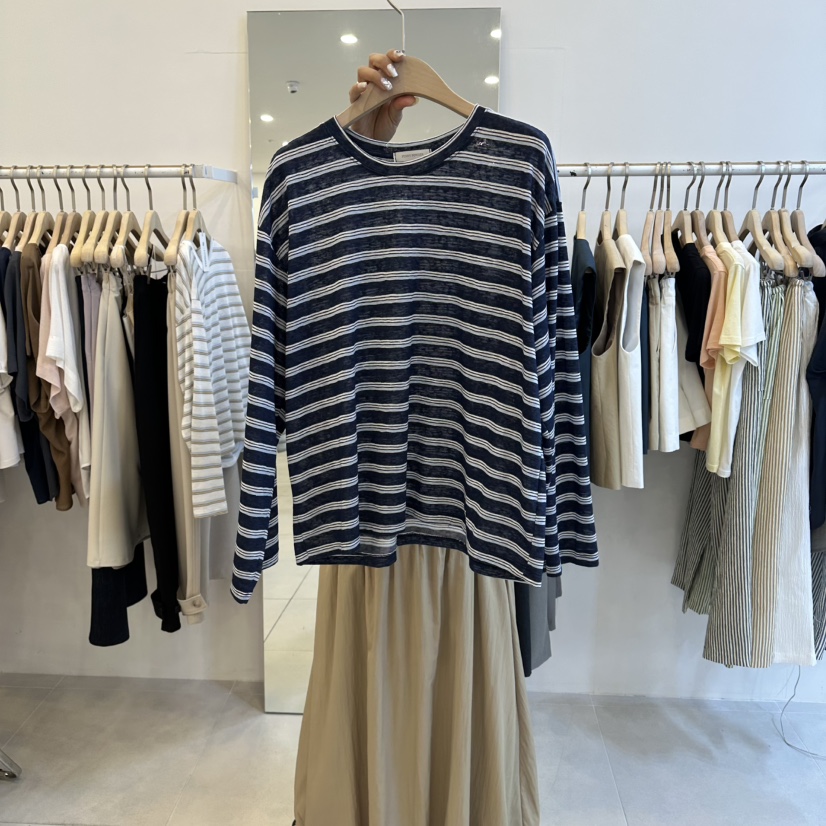 FUNNY POWDER韓國東大門直郵女士新品熱賣推薦26春夏長袖T恤THE FUNNY長袖T恤圖色2