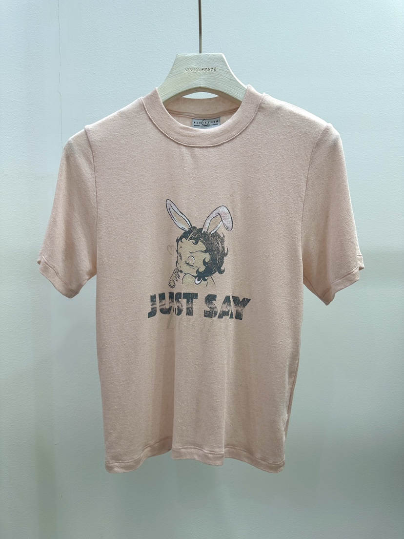 VISUAL SPACE/PAGE92/FLEISCHER韓國直郵實拍女士新品時尚T恤兔子VISUAL SPACE/PAGE92/FLEISCHERT恤圖色1
