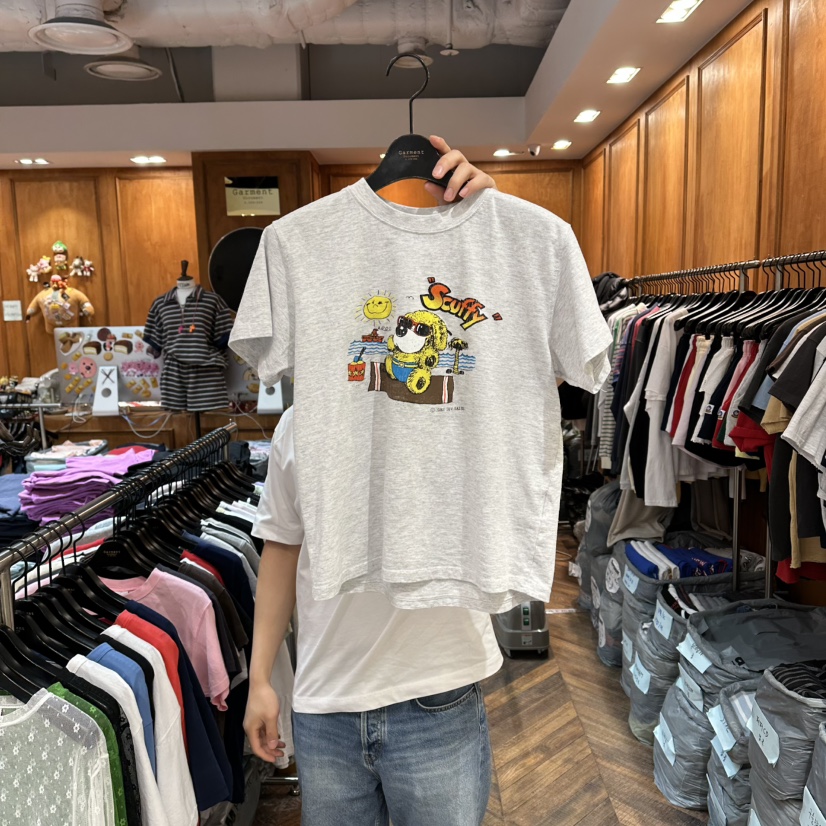 GARMENT-P韓國直郵實拍女士新品職業熱賣休閑26春夏推薦T恤GARMENTT恤圖色1