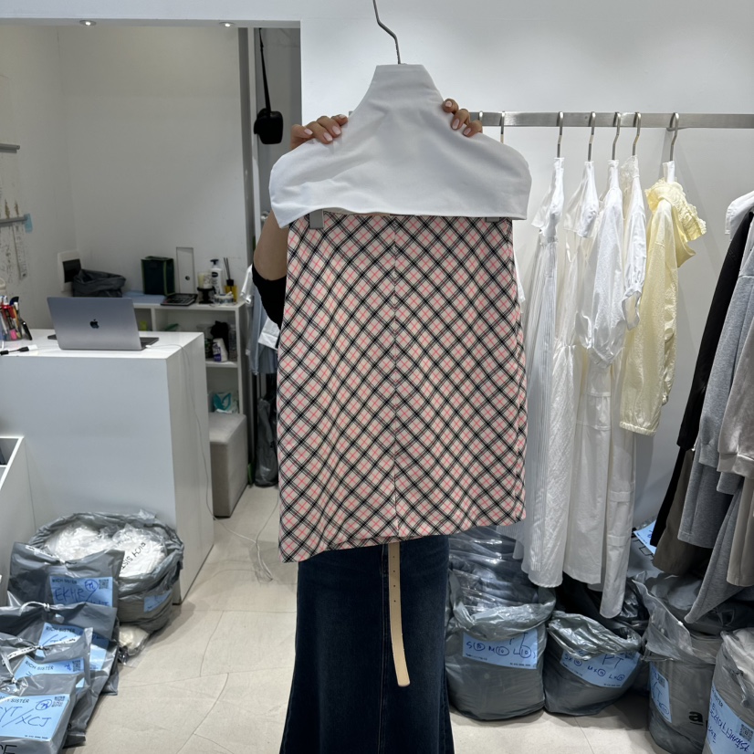 RICH SISTER韓國東大門代購女裝新品推薦半身裙中短裙含腰帶RICH SISTER半身裙/中短裙