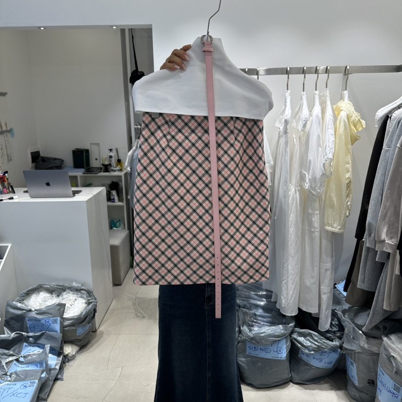 RICH SISTER韓國東大門代購女裝新品推薦半身裙中短裙含腰帶RICH SISTER半身裙/中短裙圖色2