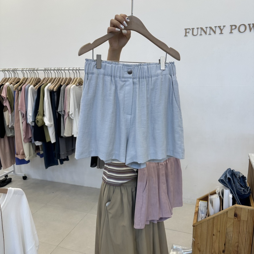 FUNNY POWDER韓國東大門代購女士新品人氣推薦熱賣休閑短褲THE FUNNY短褲圖色1