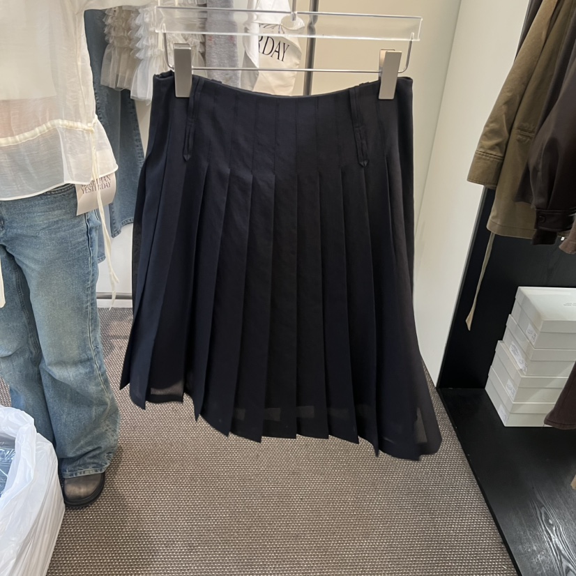 MORE THAN YESTERDAY/LOVE YOU SO MUCH韓國東大門直郵女裝新品時尚半身裙中短裙不含腰帶LYSM/MORE THAN YESTERDAY半身裙/中短裙