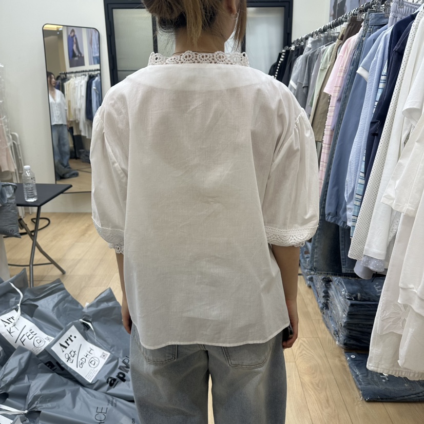 ARR韓國直郵實拍女裝新品推薦時尚26春夏熱賣人氣襯衫蕾絲衫ARR襯衫/蕾絲衫