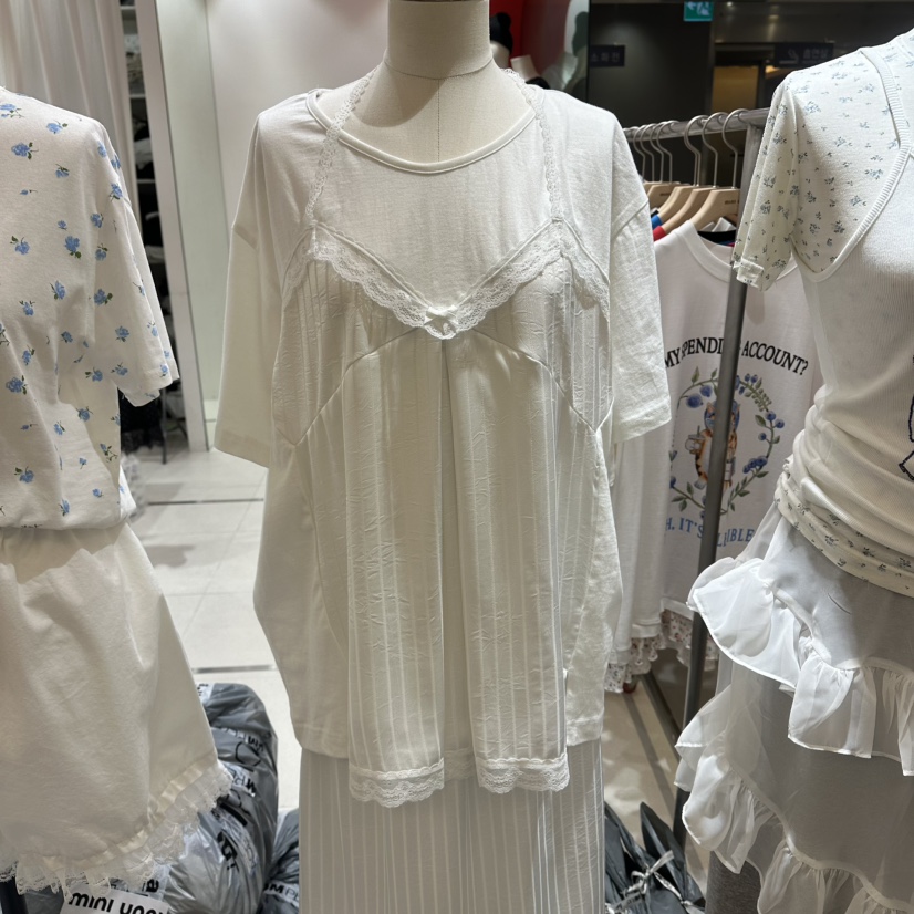 MINI UNNI韓國代購女裝新品職業推薦休閑熱賣襯衫蕾絲衫MINI UNNI襯衫/蕾絲衫圖色1