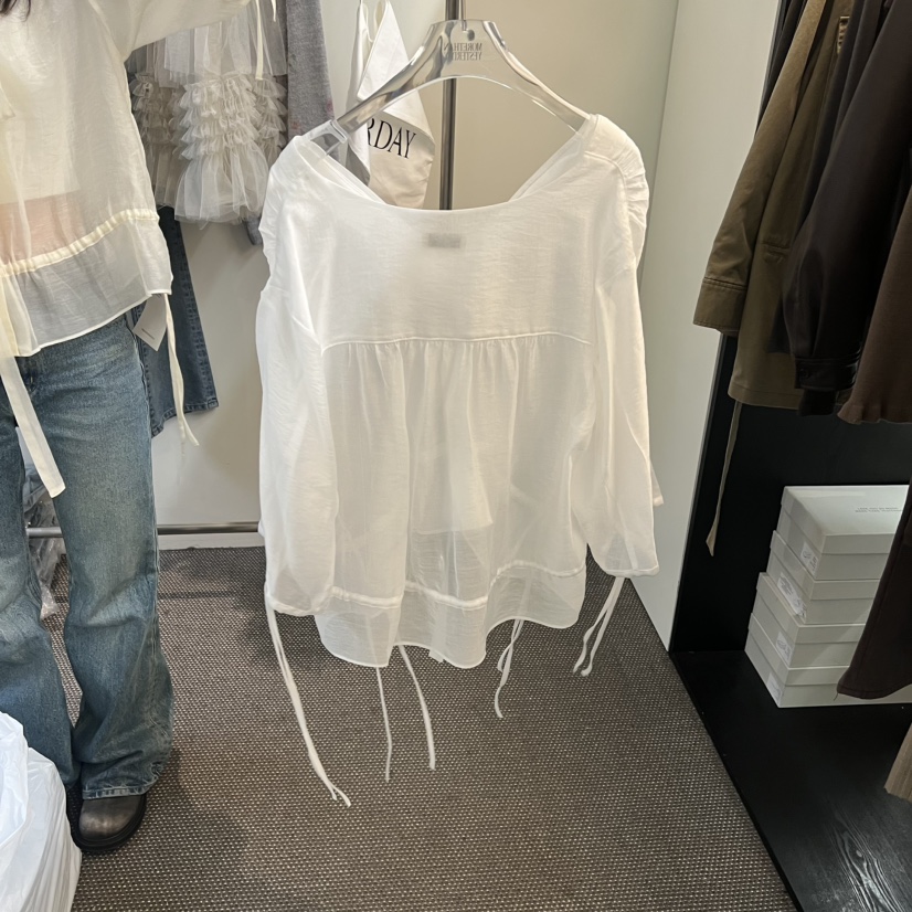 MORE THAN YESTERDAY/LOVE YOU SO MUCH韓國代購女士新品職業襯衫蕾絲衫LYSM/MORE THAN YESTERDAY襯衫/蕾絲衫