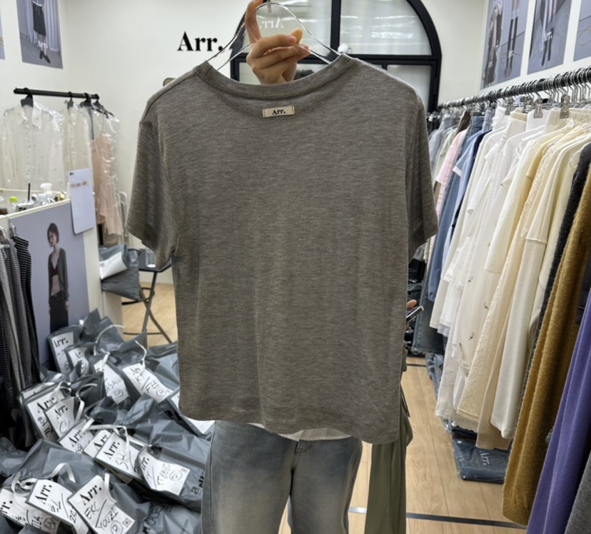 ARR韓國代購女裝新款推薦人氣職業26春夏熱賣時尚休閑T恤ARRT恤