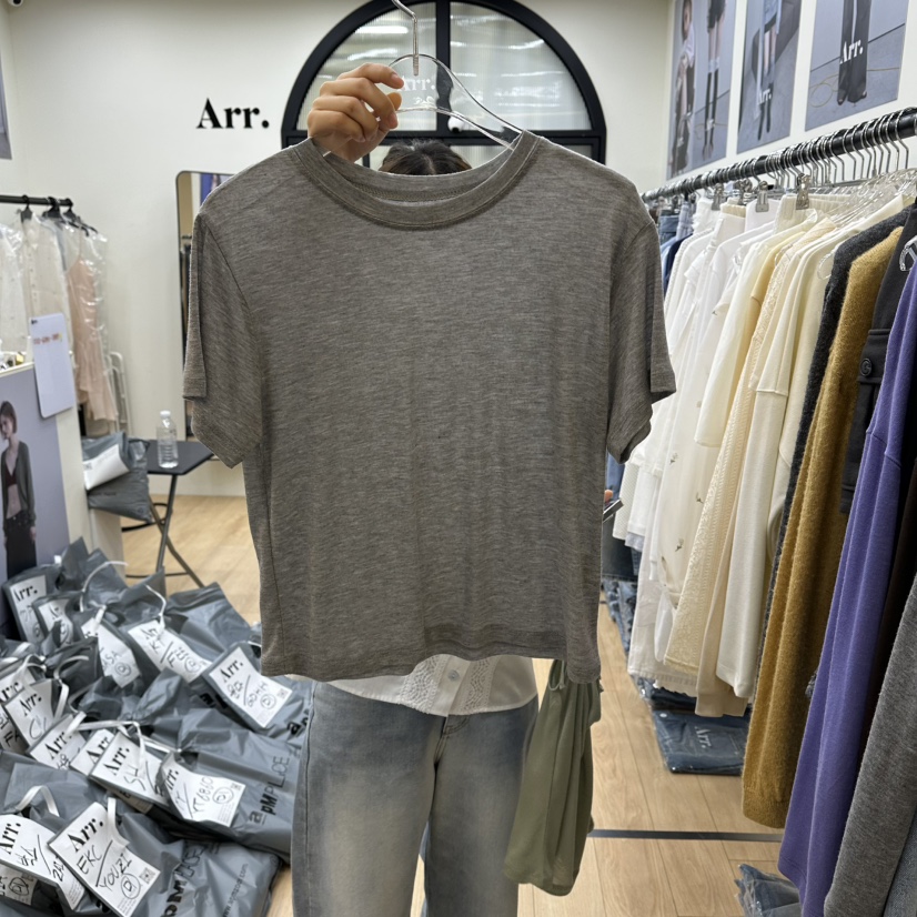 ARR韓國代購女裝新款推薦人氣職業26春夏熱賣時尚休閑T恤ARRT恤圖色2