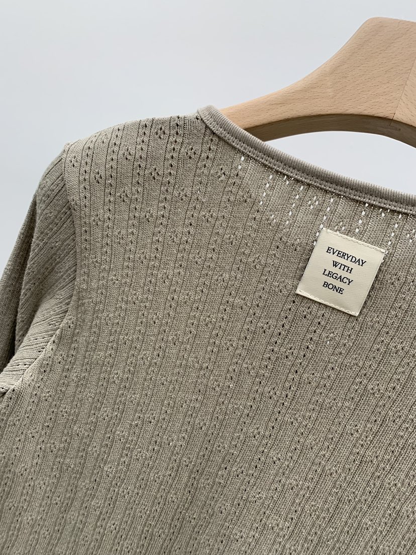 LEGACY BONE韓國直郵實拍女士新款熱賣26春夏推薦針織衫LEGACY BONE針織衫