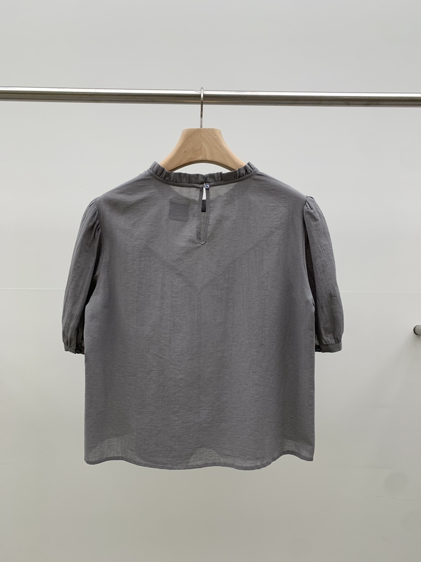 LEGACY BONE韓國直郵女士新品人氣26春夏襯衫蕾絲衫褶皺LEGACY BONE襯衫/蕾絲衫