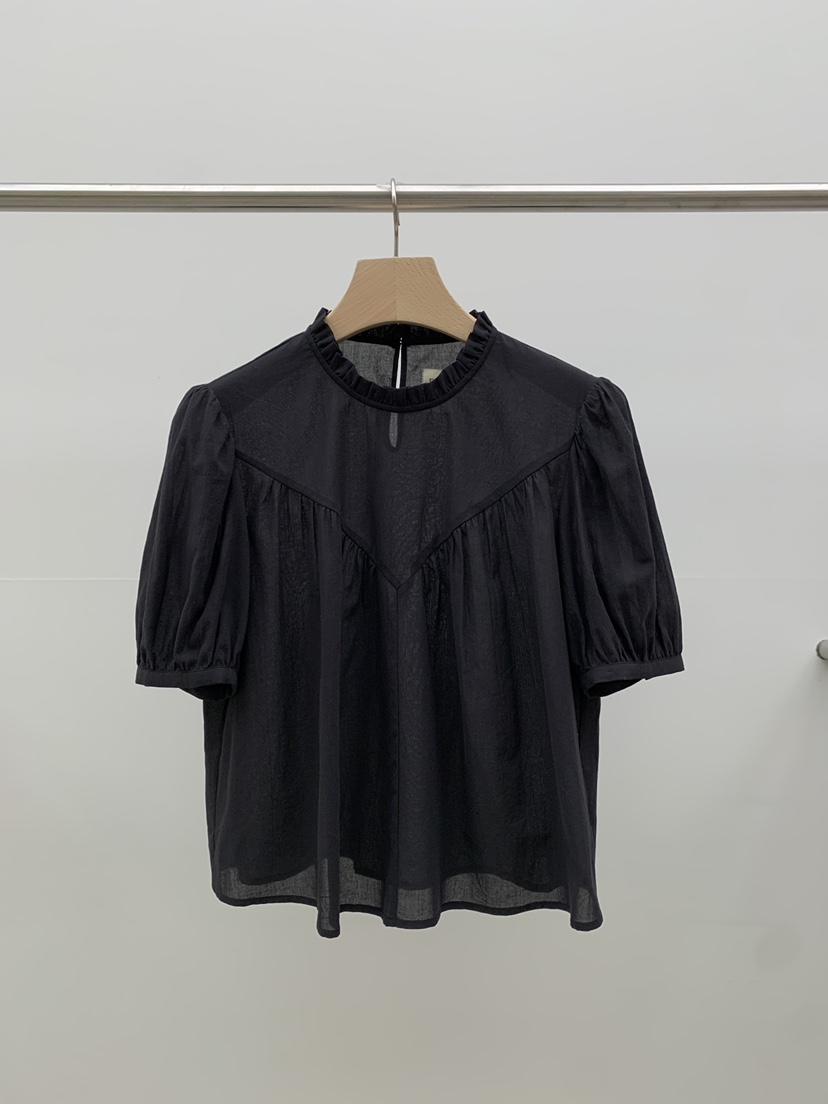 LEGACY BONE韓國直郵女士新品人氣26春夏襯衫蕾絲衫褶皺LEGACY BONE襯衫/蕾絲衫圖色4