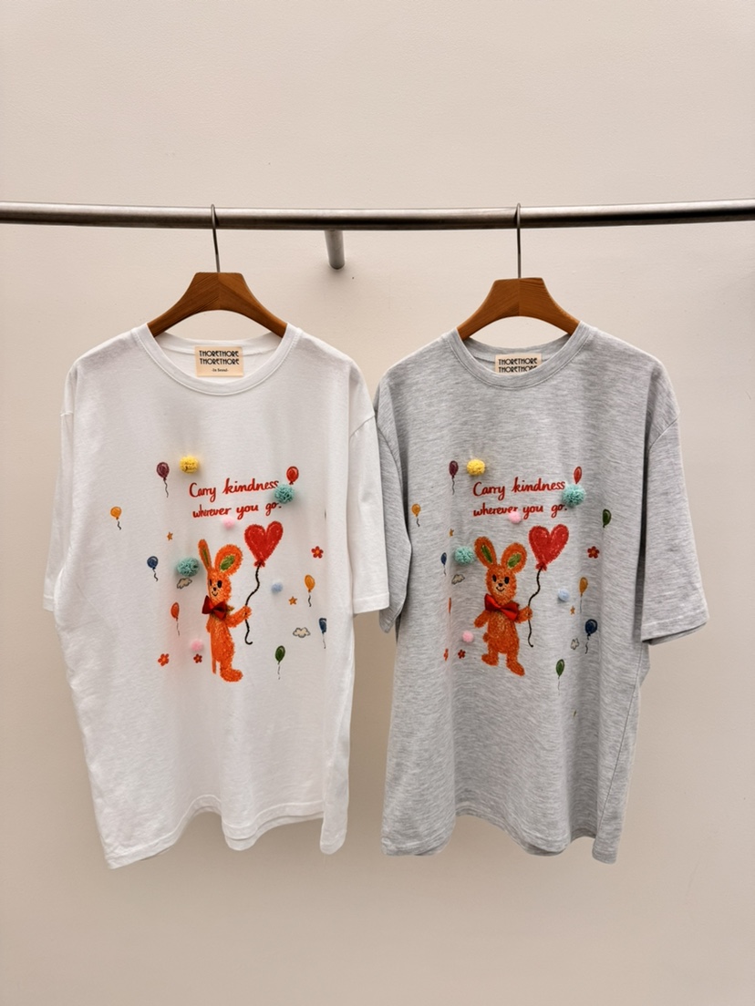 THORE韓國直郵女士新款推薦職業時尚休閑人氣26春夏熱賣T恤THORET恤