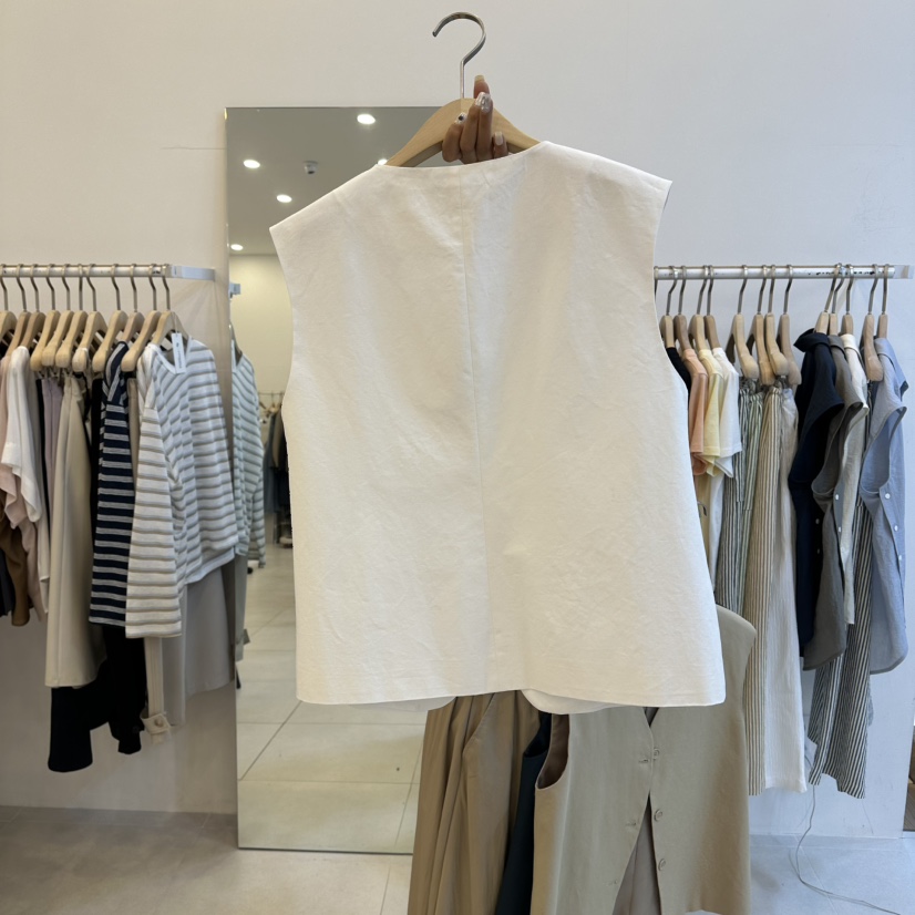 FUNNY POWDER韓國東大門代購女裝新款熱賣人氣休閑26春夏馬甲THE FUNNY馬甲