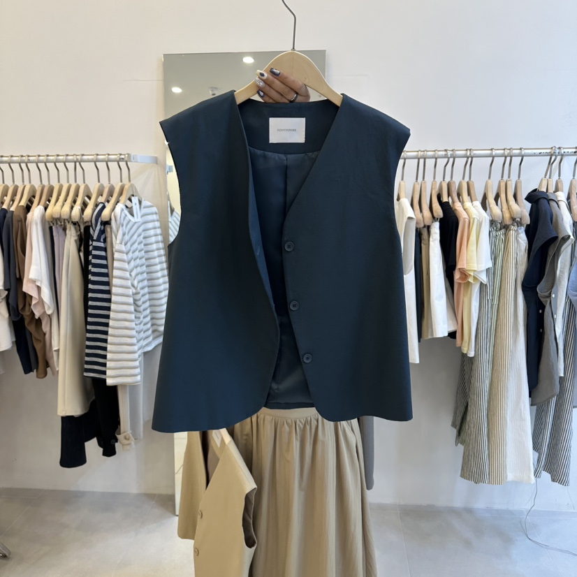 FUNNY POWDER韓國東大門代購女裝新款熱賣人氣休閑26春夏馬甲THE FUNNY馬甲圖色3