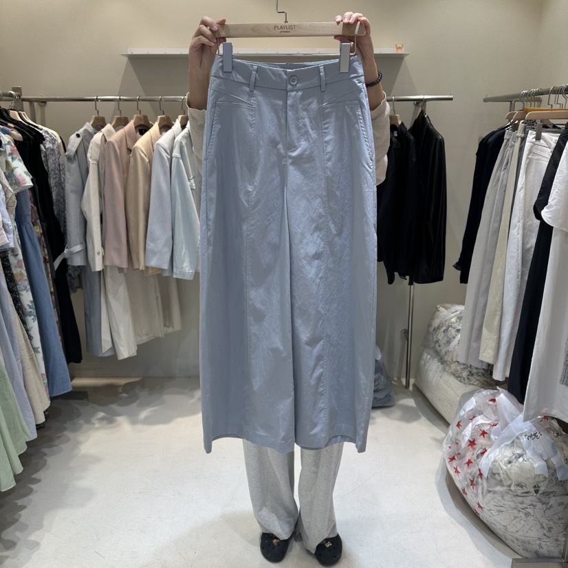 HER/PLAYLIST韓國東大門代購女士新款26春夏休閑褲直筒褲HER/PLAYLIST休閑褲圖色2