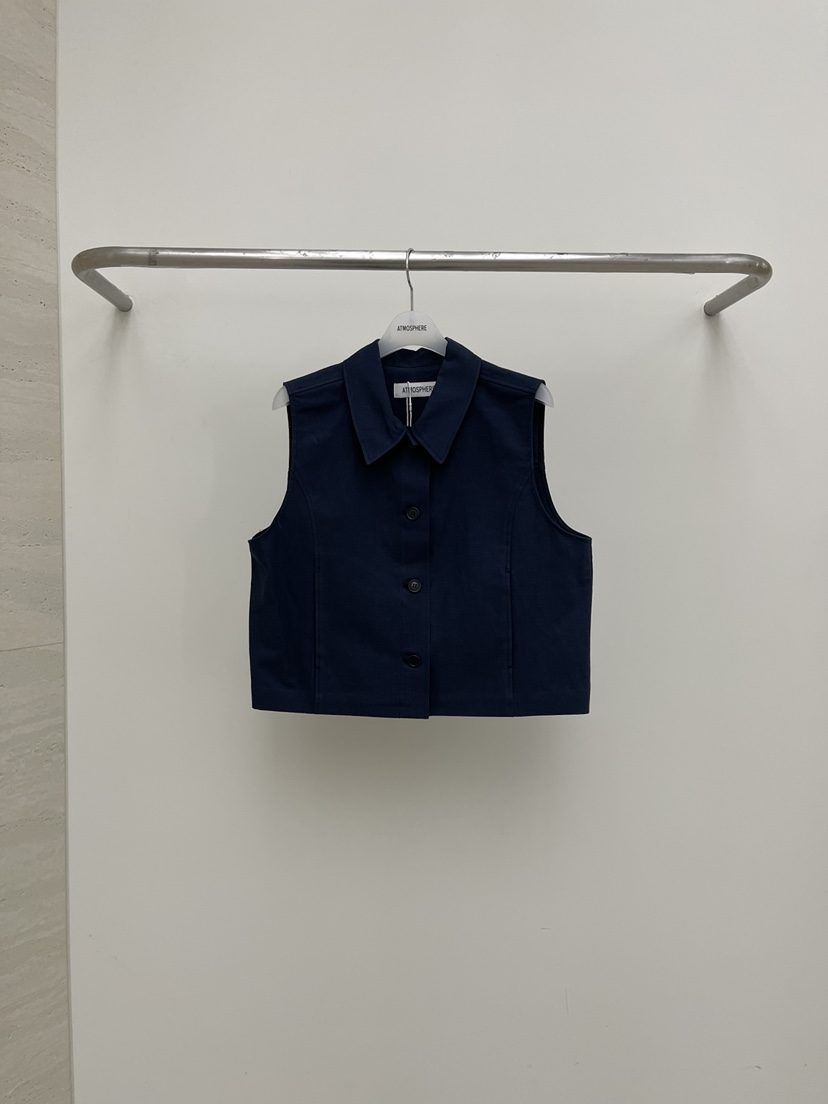 ATMOSPHERE韓國直郵女士新品時尚26春夏推薦熱賣馬甲亞麻布ATMOSPHERE/BLING馬甲圖色2