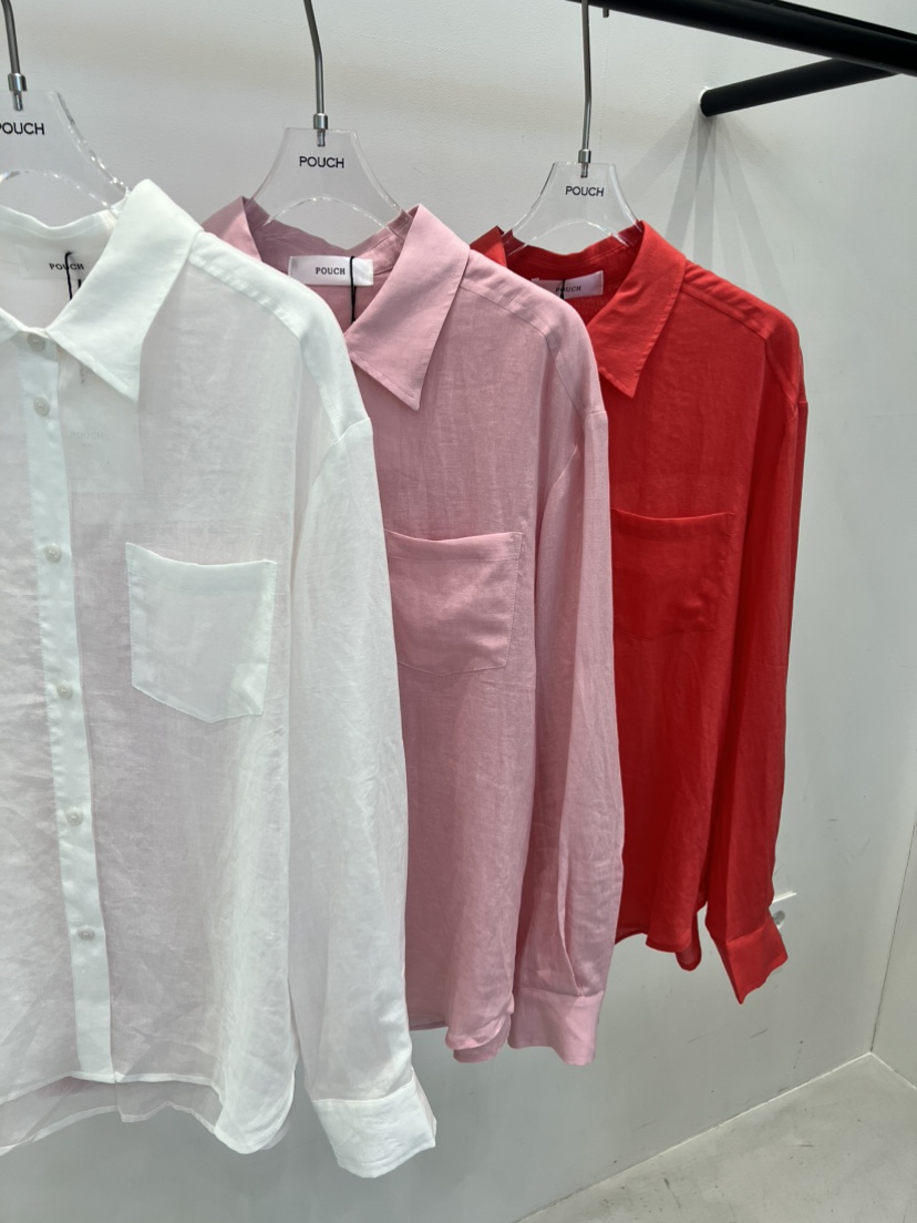 POUCH韓國東大門直郵女士新款人氣職業時尚熱賣襯衫蕾絲衫POUCH襯衫/蕾絲衫