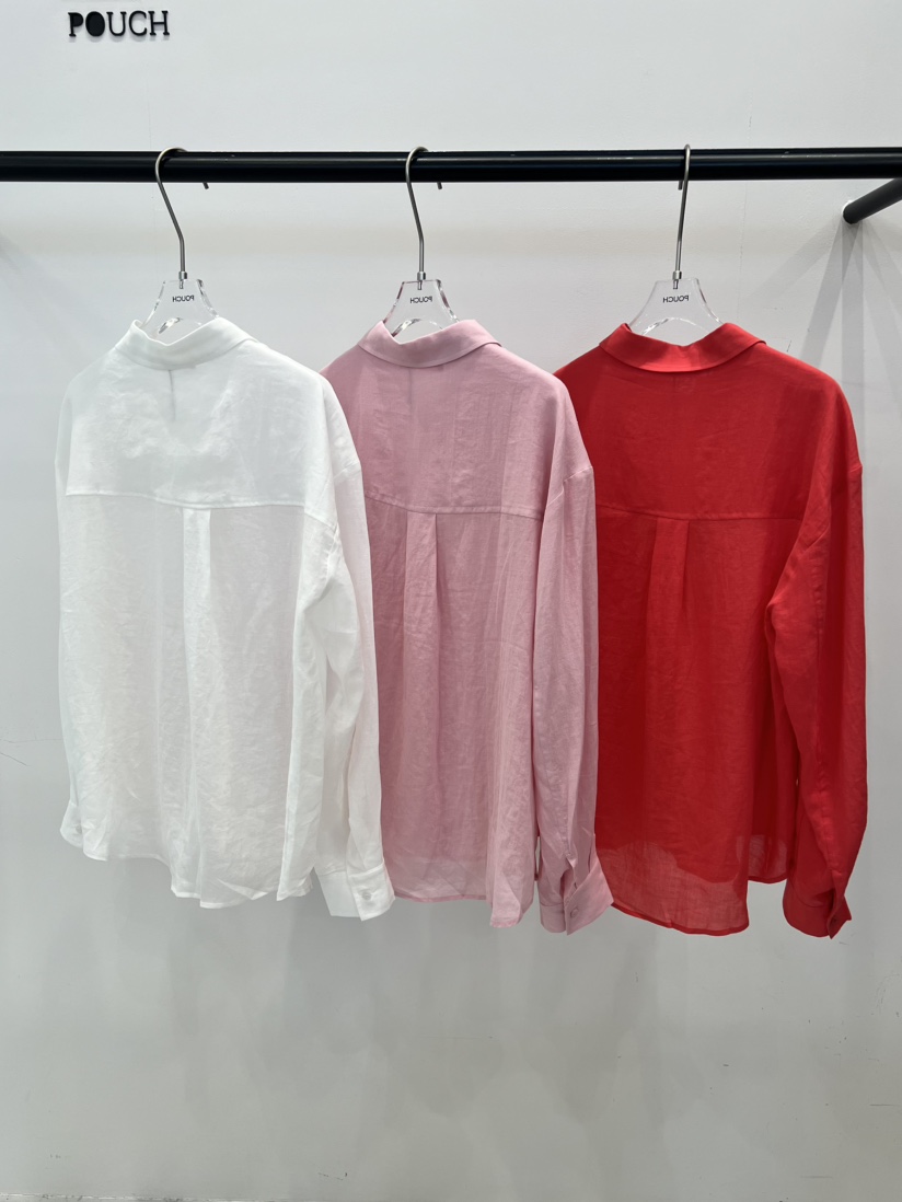 POUCH韓國東大門直郵女士新款人氣職業時尚熱賣襯衫蕾絲衫POUCH襯衫/蕾絲衫