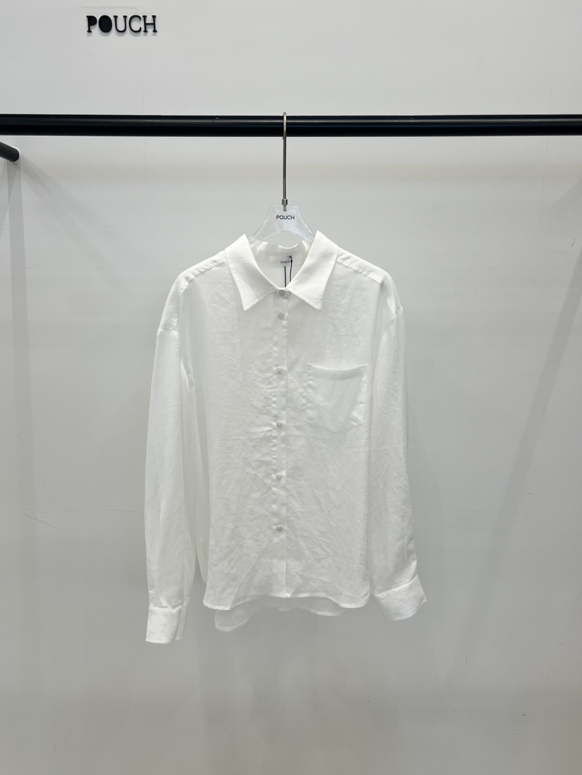 POUCH韓國東大門直郵女士新款人氣職業時尚熱賣襯衫蕾絲衫POUCH襯衫/蕾絲衫圖色1