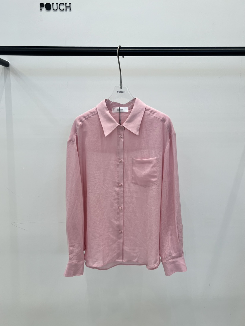 POUCH韓國東大門直郵女士新款人氣職業時尚熱賣襯衫蕾絲衫POUCH襯衫/蕾絲衫圖色2