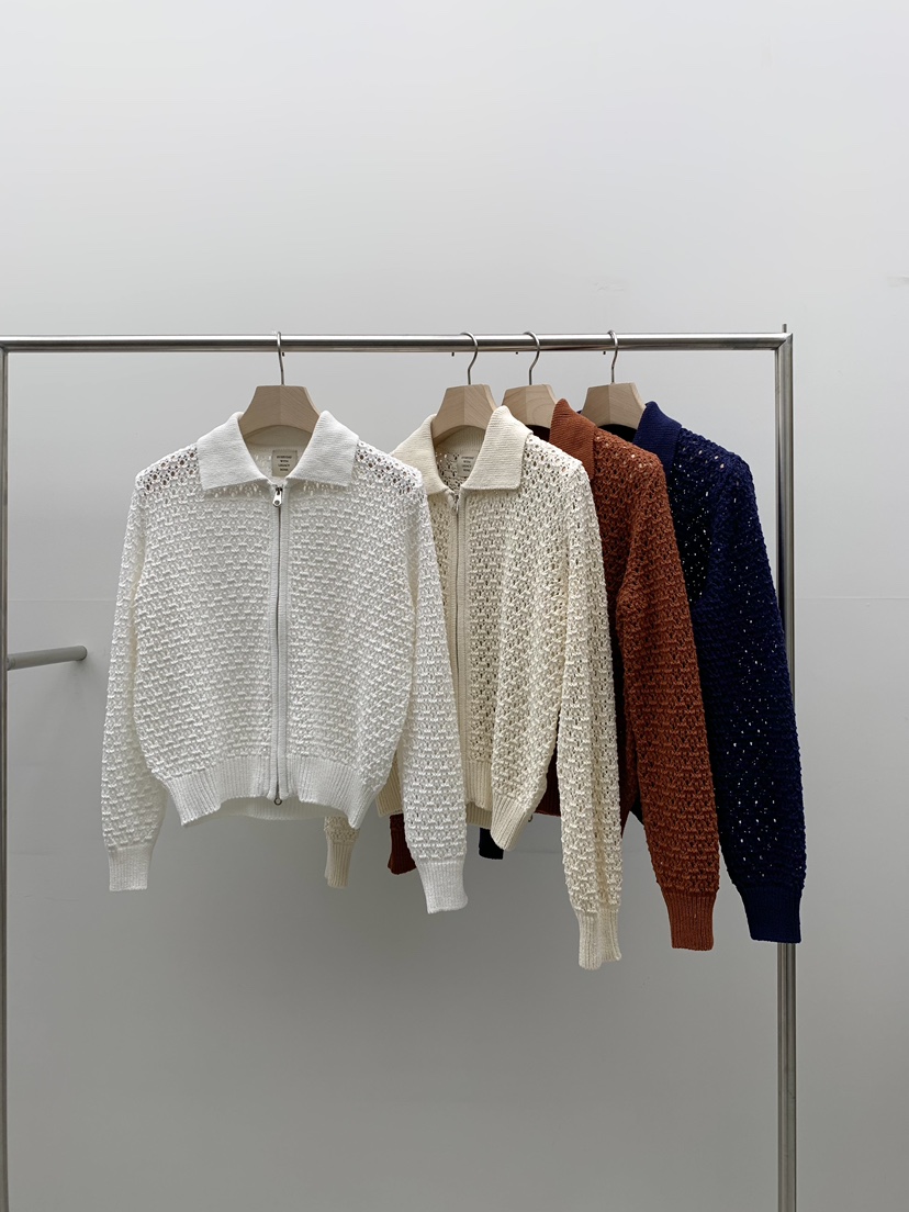 LEGACY BONE韓國直郵女裝新品熱賣時尚休閑職業針織衫拉鏈LEGACY BONE針織衫