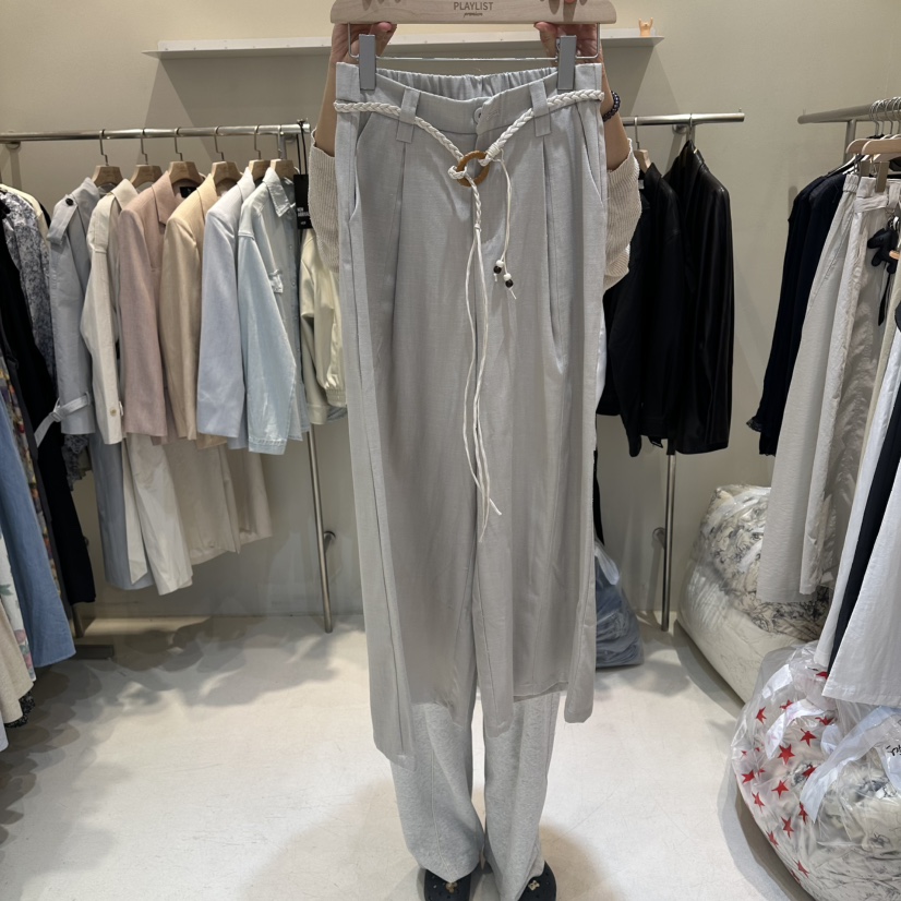 HER/PLAYLIST韓國東大門代購女裝新品時尚職業休閑褲直筒褲HER/PLAYLIST休閑褲圖色2