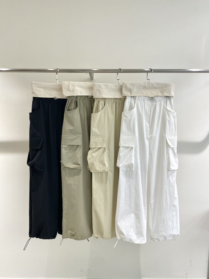 1968韓國直郵女士新品26春夏推薦熱賣時尚休閑褲口袋抽繩1968/YEOUYA休閑褲