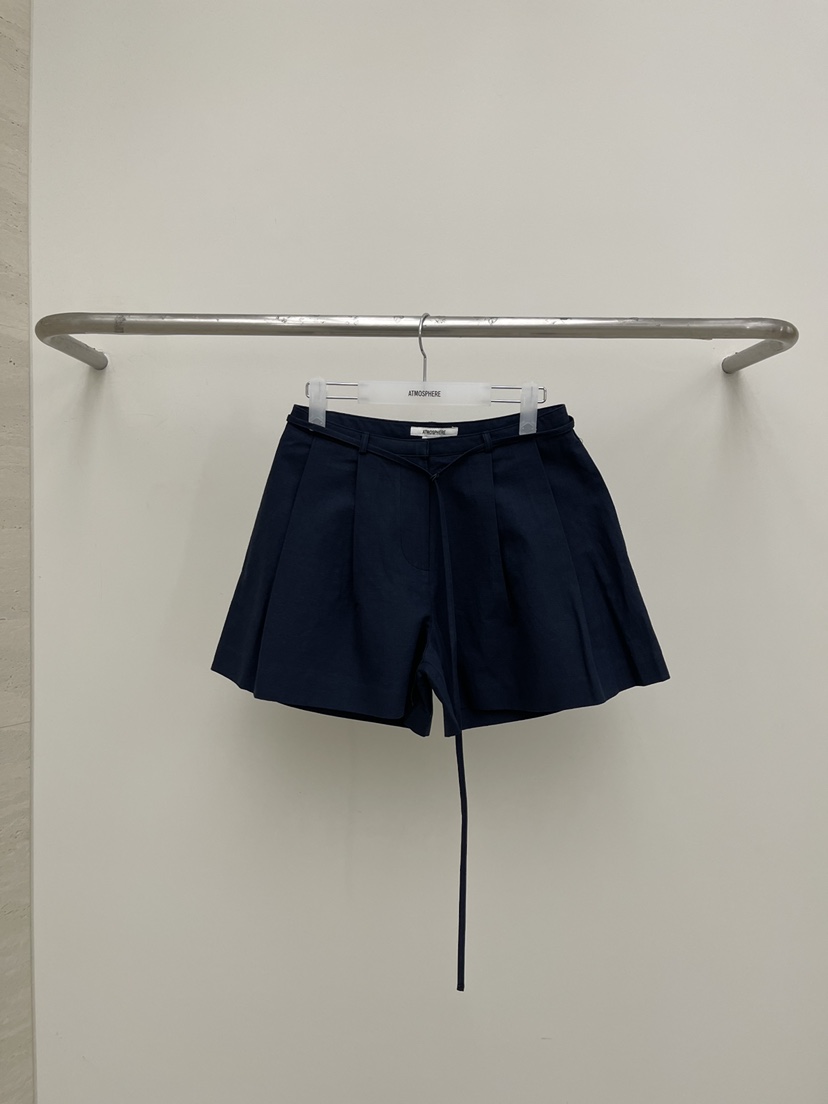 ATMOSPHERE韓國直郵實拍女士新款時尚休閑26春夏短褲亞麻布ATMOSPHERE/BLING短褲圖色2