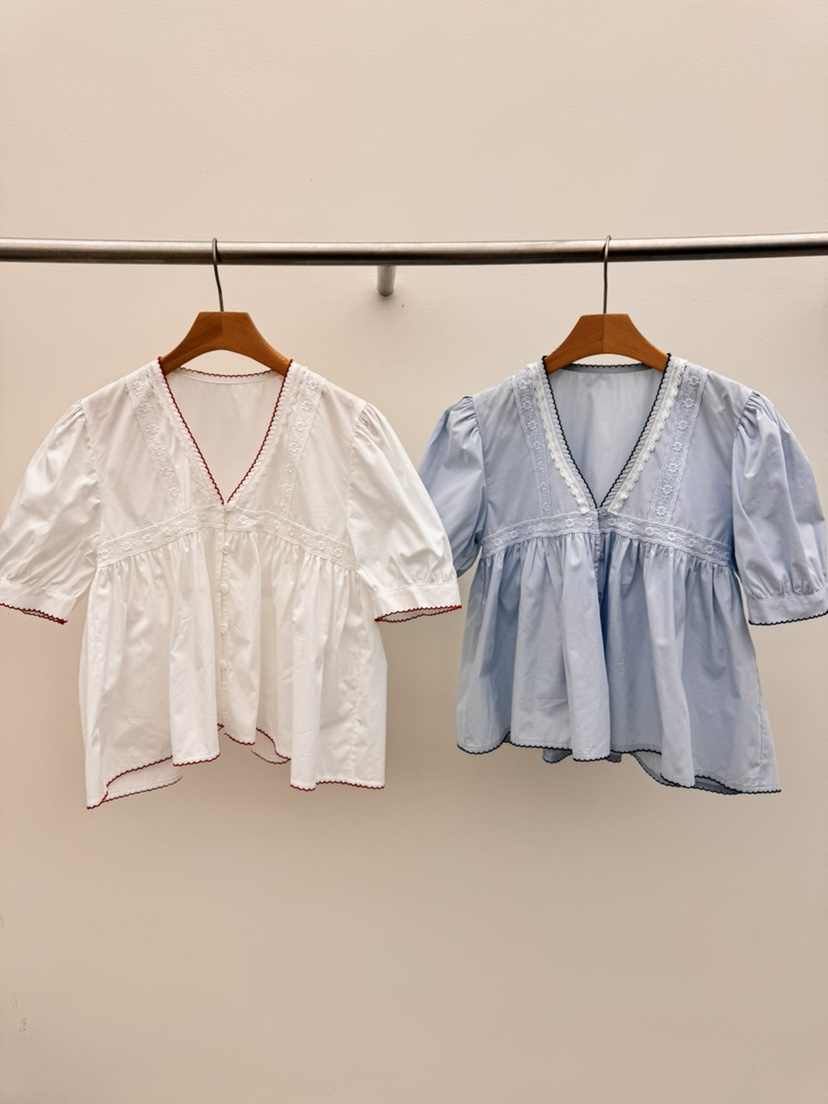 THORE韓國東大門代購女士新品熱賣職業休閑26春夏襯衫蕾絲衫THORE襯衫/蕾絲衫