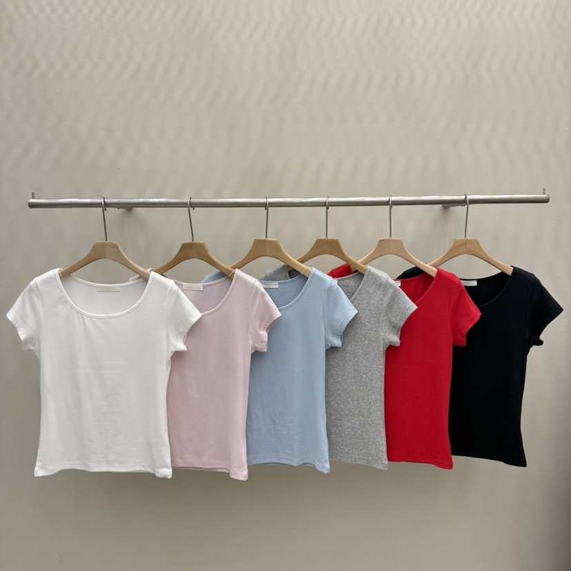 EOOB/LAMEREI韓國東大門代購女裝新款26春夏職業T恤圓領EOOB/LAMEREIT恤