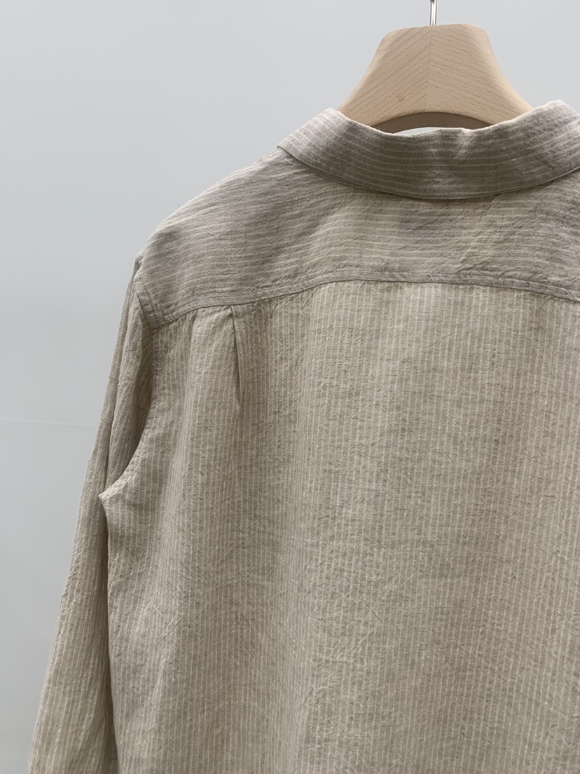 LEGACY BONE韓國東大門直郵女士新款時尚襯衫蕾絲衫條紋LEGACY BONE襯衫/蕾絲衫