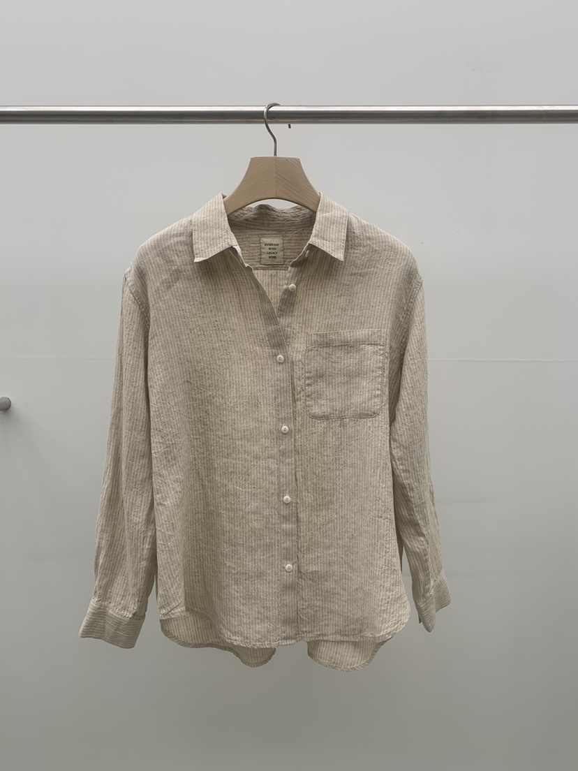 LEGACY BONE韓國東大門直郵女士新款時尚襯衫蕾絲衫條紋LEGACY BONE襯衫/蕾絲衫圖色1