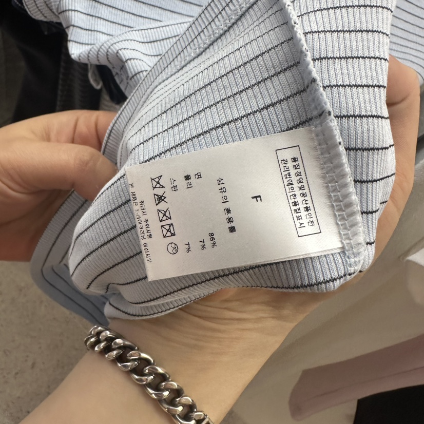 EOOB/LAMEREI韓國東大門直郵女士新品休閑時尚熱賣T恤條紋EOOB/LAMEREIT恤