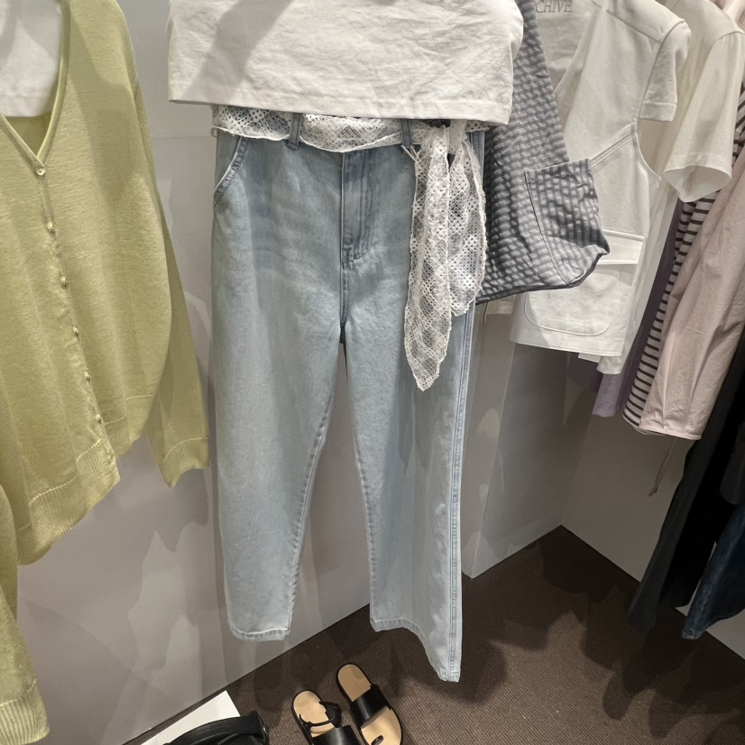 SIHO ARCHIVE韓國直郵實拍女裝新品時尚熱賣牛仔褲不含腰帶SIHO ARCHIVE牛仔褲圖色1