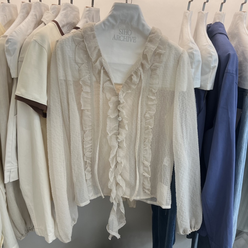 SIHO ARCHIVE韓國直郵實拍女士新品職業熱賣推薦襯衫蕾絲衫SIHO ARCHIVE襯衫/蕾絲衫圖色1